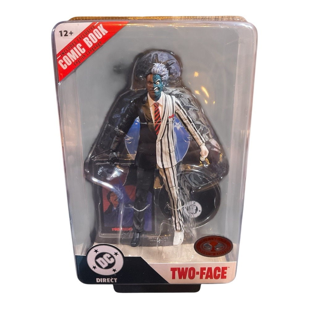 McFarlane DC Multiverse Comics Page Punchers Two-Face (1989) Platinum 7" Figure